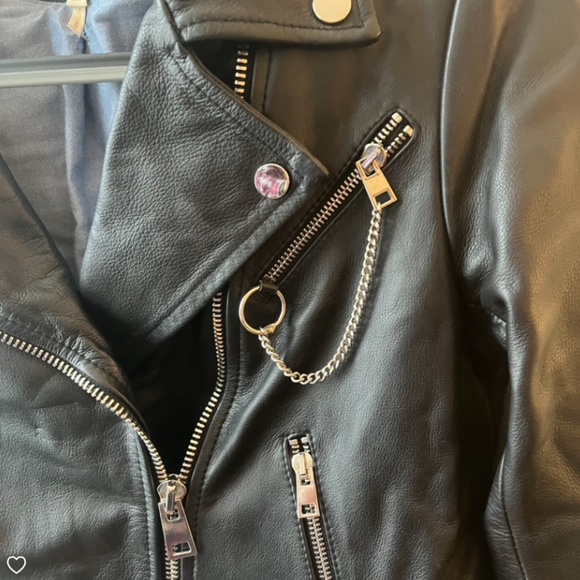 Maje Leather Biker Jacket - Picture 5 of 11